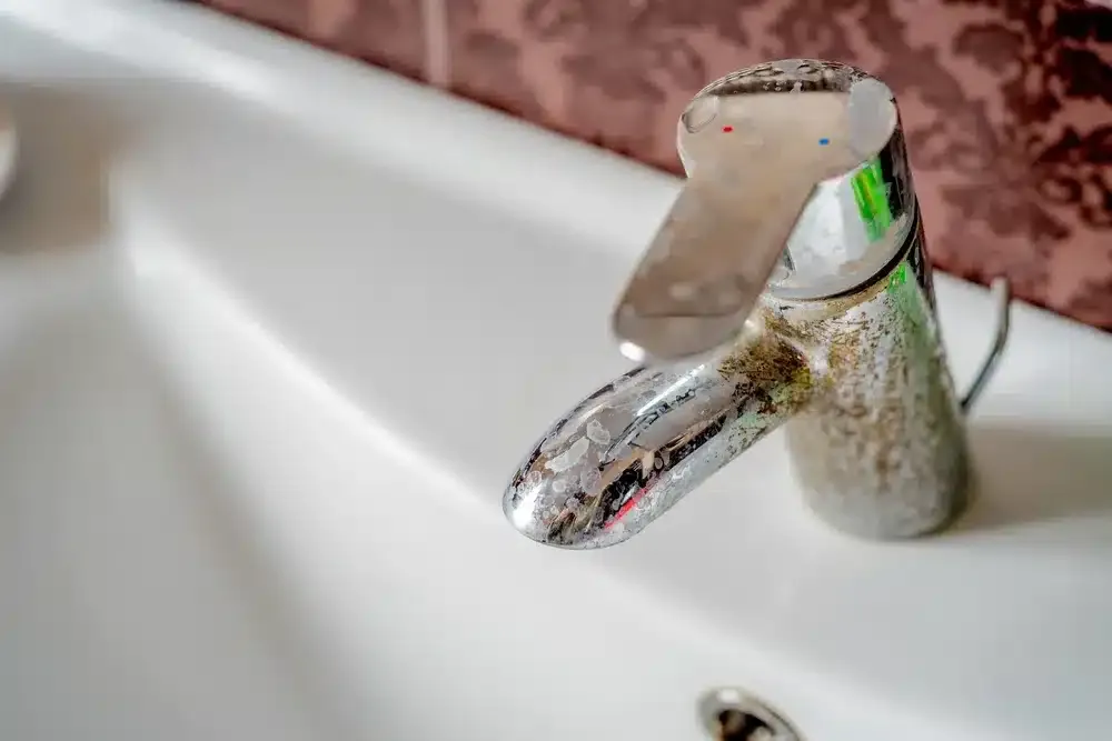 Hard water buildup in Prescott Valley, AZ.