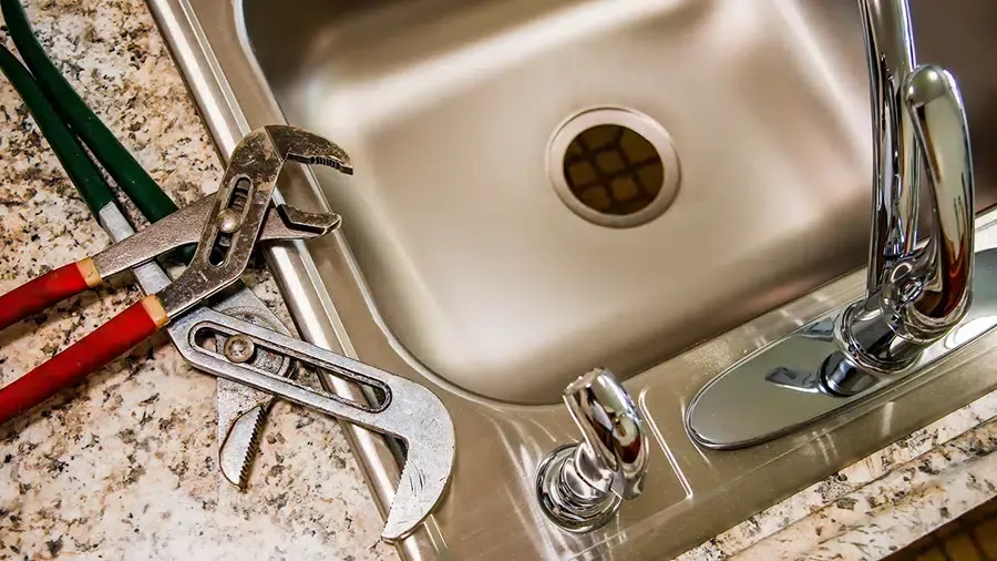 Plumbing tools on sink in Prescott Valley, AZ.